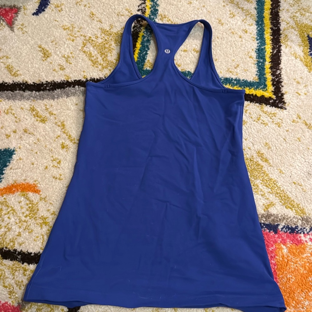 Lululemon Racerback Tank 8 Royal Blue EUC
